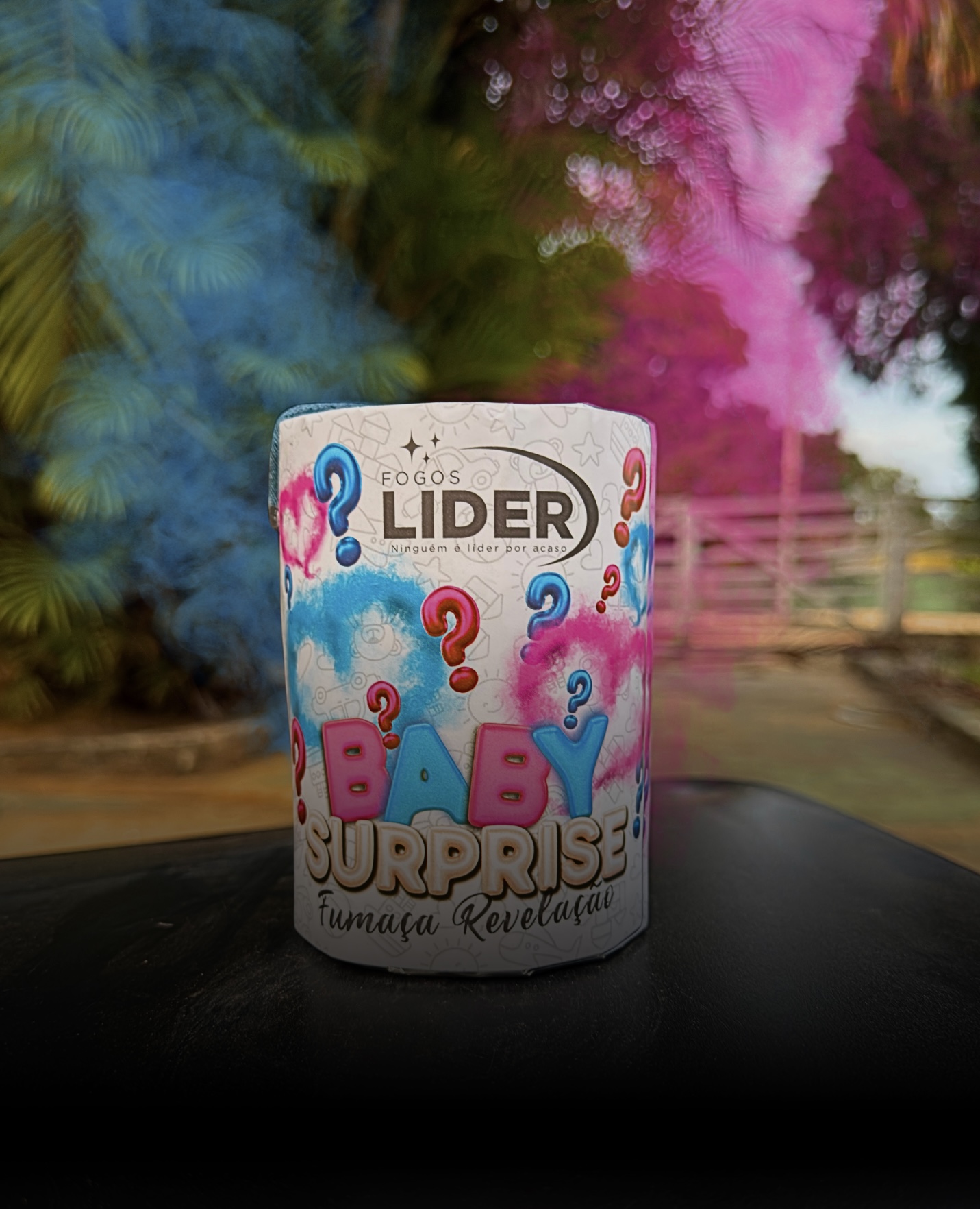 Baby Surprise — fumaça revelação